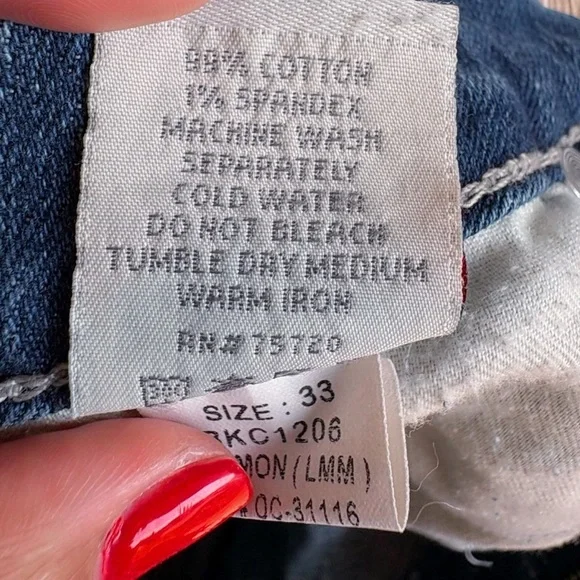 Women’s BKE Buckle Blue Jean Denim Culture Short Stretch Shorts Lemmon EUC 33 - Picture 14 of 16